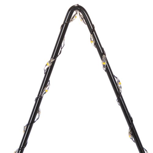 Estrella LED con compartimento para pilas y soporte para alféizar o mesa (46 cm). | Floristik24.es