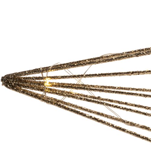 Estrella decorativa LED de alambre para colgar, para uso interior, funciona con pilas, 51 cm. | Floristik24.es