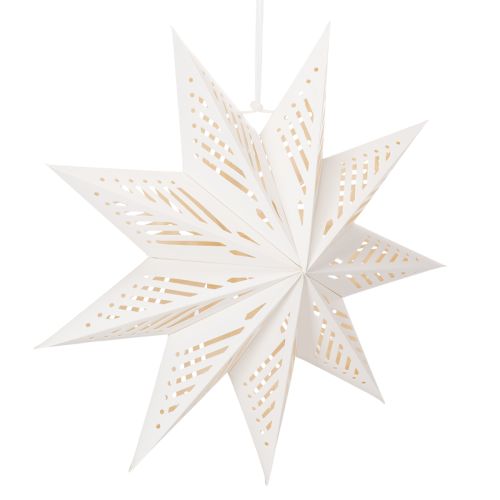 Decoración navideña LED en forma de estrella para colgar, luz blanca cálida, para interiores, 38 cm. comprar | Floristik24.es