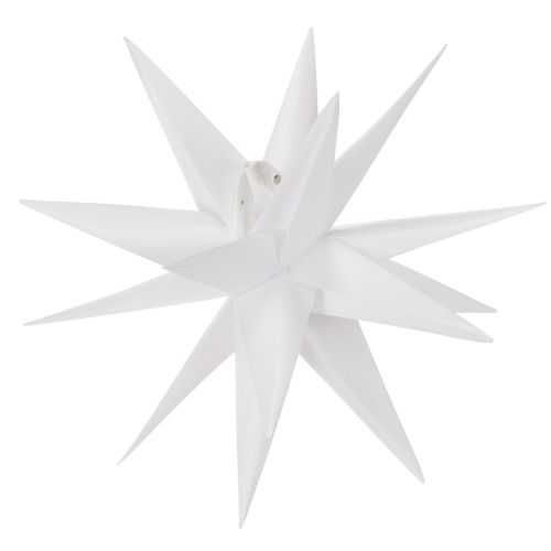 Estrella LED decorativa, luz blanca cálida, para exteriores, con temporizador, 40 cm.