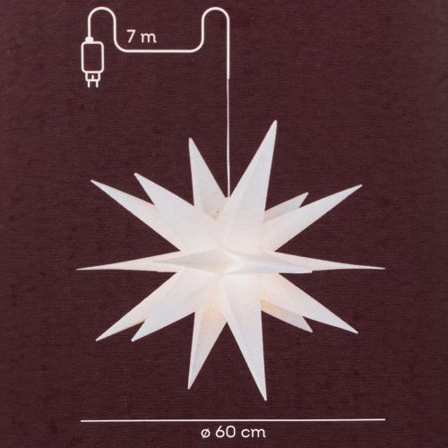 Estrella LED navideña blanca