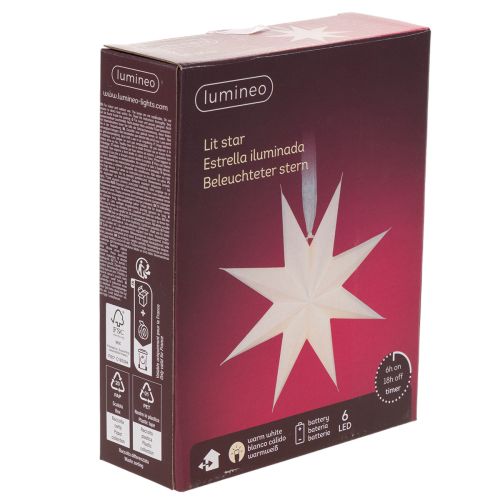 Estrella colgante LED con