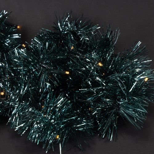 Guirnalda navideña de oropel con 60 LED y temporizador, para exteriores, 3 m | Floristik24.es