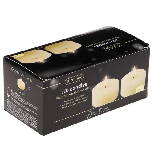Vela LED de té, luz blanca