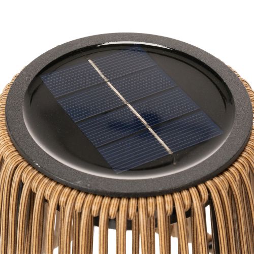 Artículo Lámpara de mesa LED, ecológica, alimentada por energía solar, para iluminación decorativa exterior, 31 cm