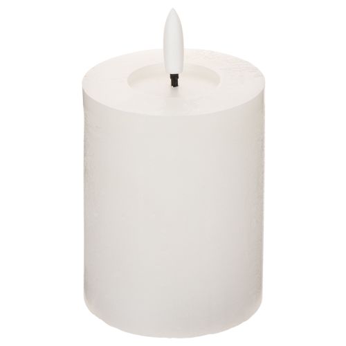 Vela LED cilíndrica, parpadeante, con temporizador, Ø7cm, 12cm comprar | Floristik24.es