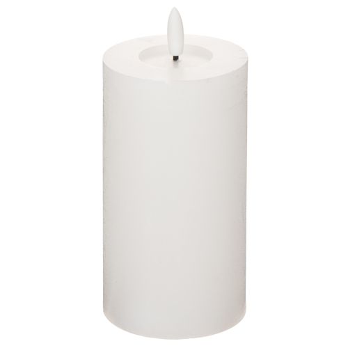 Vela LED cilíndrica, parpadeante, con temporizador, Ø7cm, 16cm | Floristik24.es