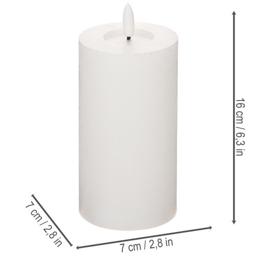 Vela LED cilíndrica,