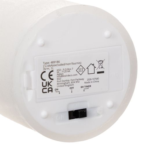 Vela LED cilíndrica,