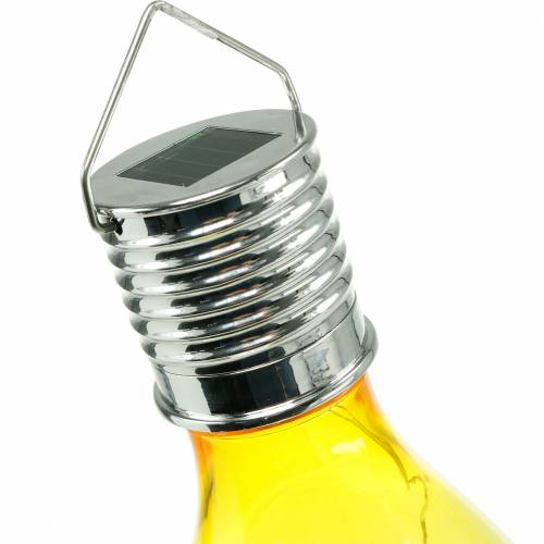 Floristik24 Decoración jardín bombilla LED solar colores surtidos 15cm 4pcs