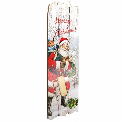Floristik24 Fotomural LED Papá Noel &quot;Feliz Navidad&quot; 21 × 60cm Para batería