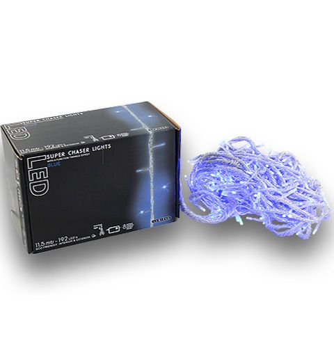 Floristik24 Cadena luminosa LED 192 azul con 8 funciones