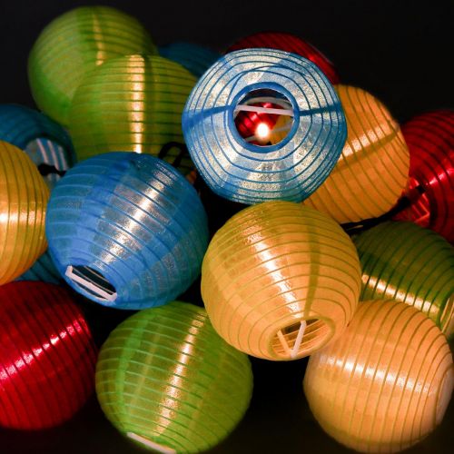 Floristik24 Cadena de luces LED guirnalda de luces 20 linternas 9,5 m