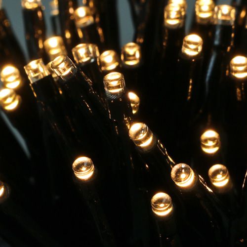 Artículo Cadena de luces LED arroz 240 18m negro/blanco cálido