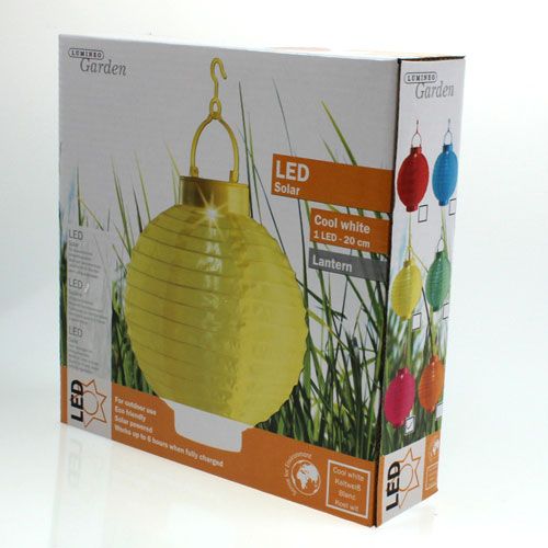 Artículo Lampion LED con solar 20cm rosa