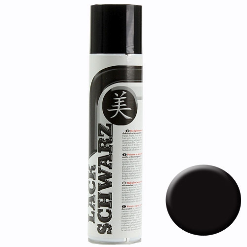 Floristik24 Spray de pintura negro 400ml