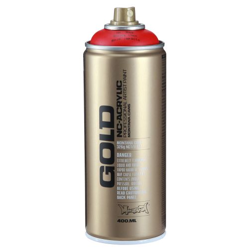 Artículo Pintura en spray rojo Montana Gold satinado mate 400ml