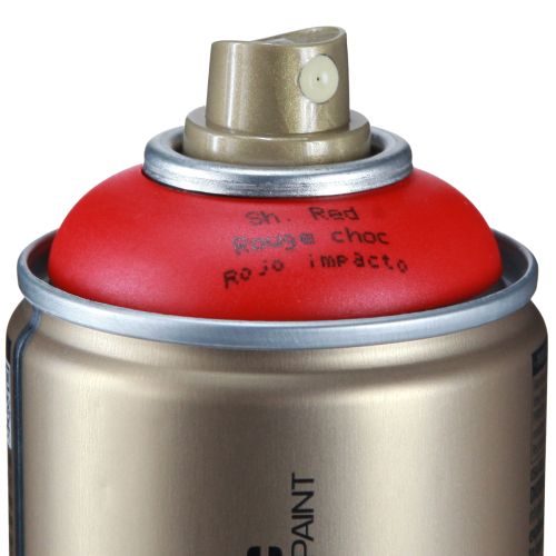 Artículo Pintura en spray rojo Montana Gold satinado mate 400ml