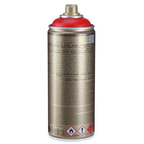 Artículo Pintura en spray rojo Montana Gold satinado mate 400ml