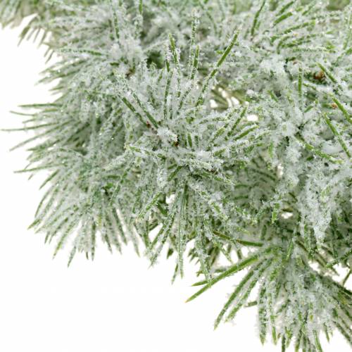 Floristik24 Guirnalda de alerce con purpurina y nieve 160cm