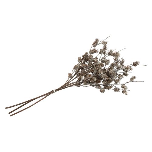 Artículo Rama de alerce ramas decorativas artificiales conos blanco 52cm 3 piezas