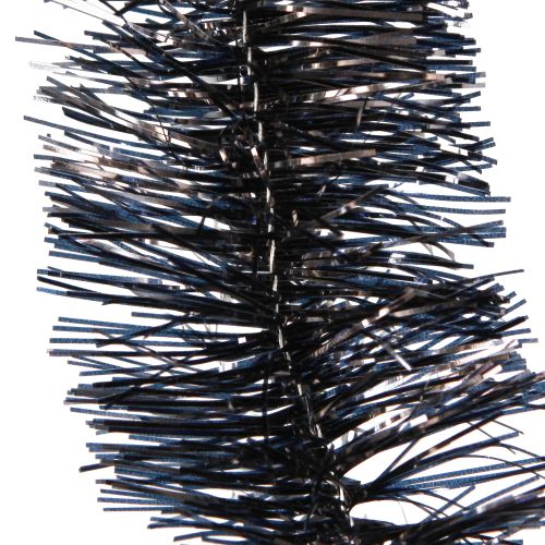 Artículo Guirnalda de oropel árbol de Navidad en negro 270cm 2ud