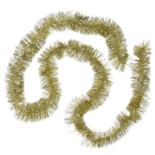 Floristik24 Guirnalda de oropel oro claro 200cm