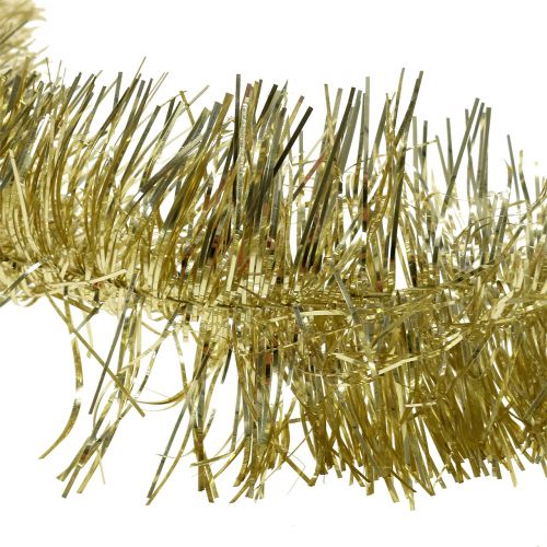 Floristik24 Guirnalda de oropel oro claro 200cm