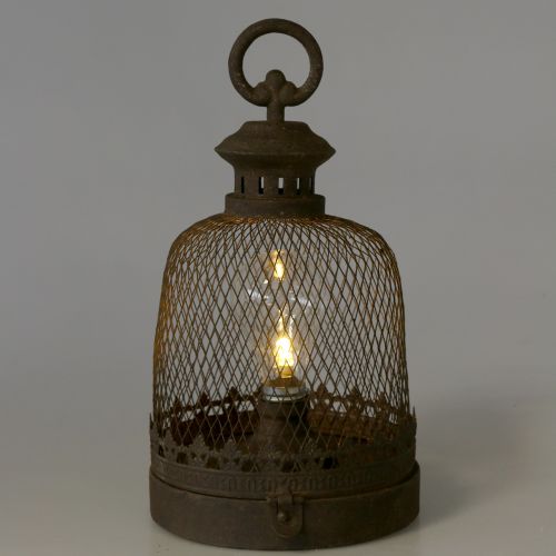 Floristik24 Lámpara deco antigua Ø16cm H29,5cm
