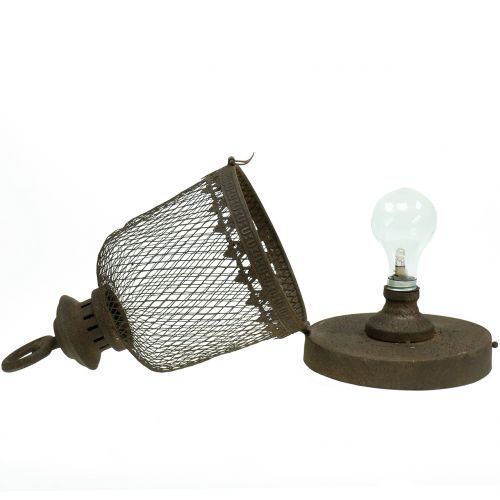 Floristik24 Lámpara deco antigua Ø16cm H29,5cm