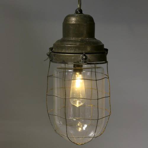 Floristik24 Lámpara decorativa lámpara de barco con cadena para colgar LED Ø13.5cm H29.5cm