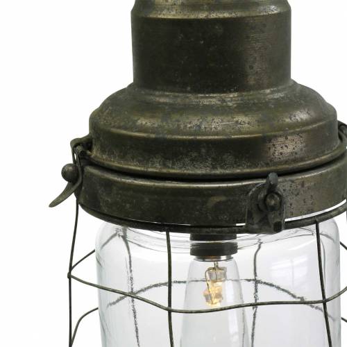 Floristik24 Lámpara decorativa lámpara de barco con cadena para colgar LED Ø13.5cm H29.5cm