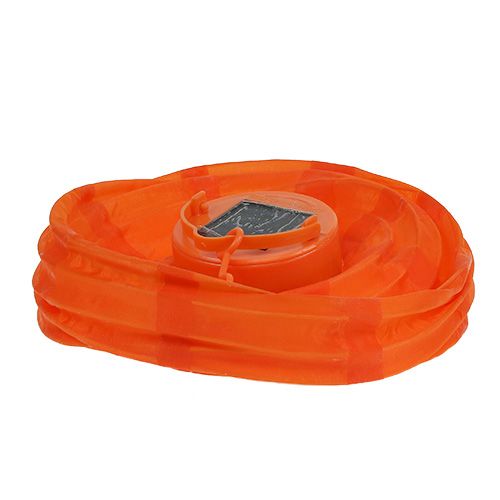 Floristik24 Lampion LED con solar 20cm naranja