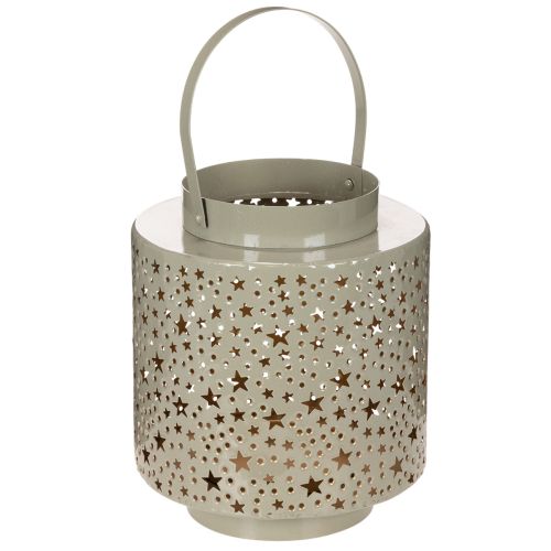 Linterna con estampado de estrellas, metal, verde, 31 cm comprar | Floristik24.es