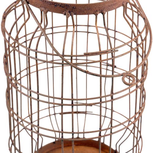 Artículo Farol de jardín mango de metal patinado vintage Ø19,5cm
