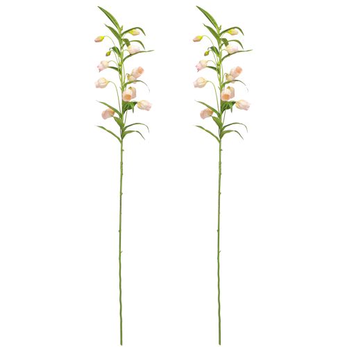 Artículo Flor artificial de lirio de linterna, lirio albaricoque, 90 cm, 2 unidades