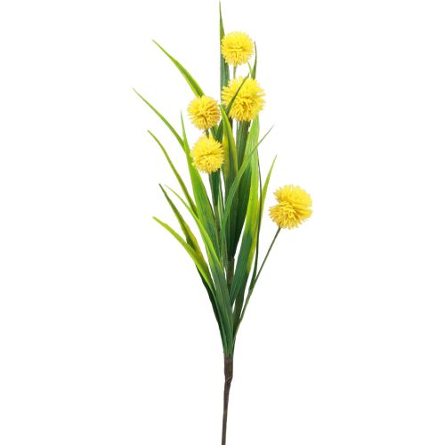 Artículo Flores artificiales bola flor allium cebolla ornamental artificial amarillo 45cm