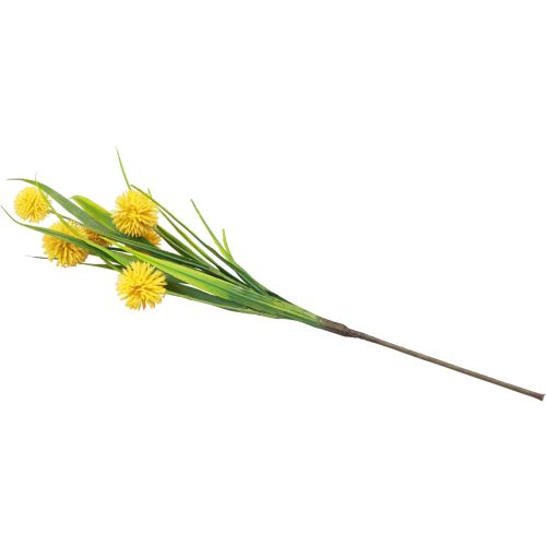 Floristik24 Flores artificiales bola flor allium cebolla ornamental artificial amarillo 45cm
