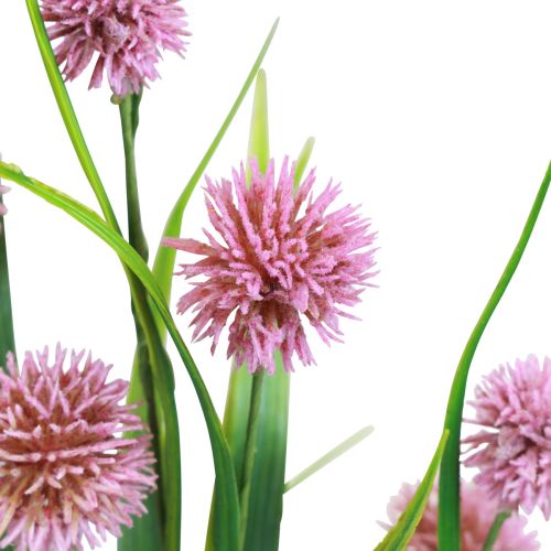 Artículo Flores artificiales bola flor allium cebolla ornamental artificial rosa 45cm