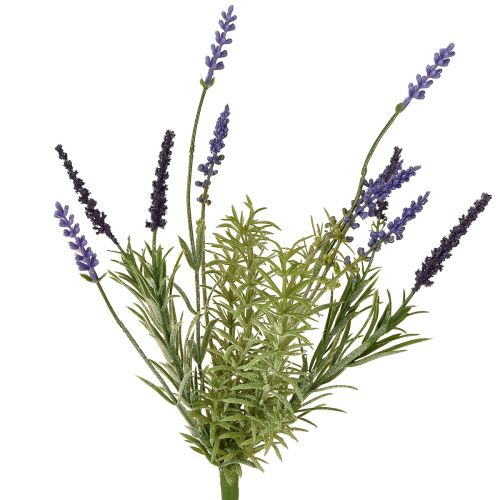 Floristik24 Decoración de Lavanda Artificial Manojo de Plantas Artificiales Púrpura 36cm