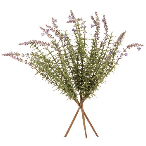 Artículo Hierbas artificiales de lavanda en tallo con 7 ramas 40cm 3 uds.