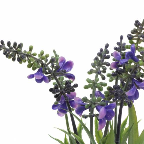 Floristik24 Ramo de lavanda artificial con hierbas 32cm