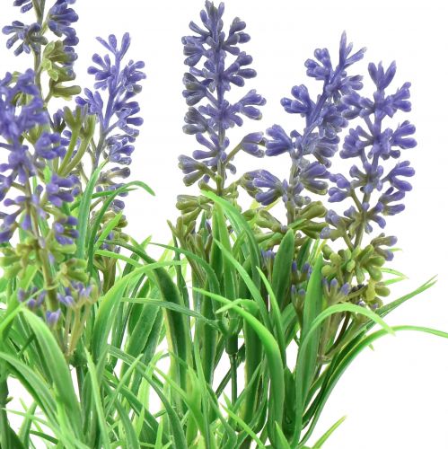 Artículo Lavanda Artificial Ramas De Lavanda Decorativas Púrpura 33cm 4 Piezas