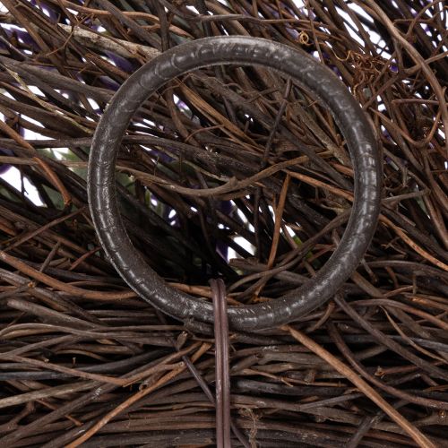 Artículo Corona de lavanda para primavera, decoración de puertas, elemento decorativo para la entrada, 60 cm.