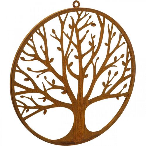 Artículo Decoración de pared árbol de la vida pátina decoración anillo anillo de metal Ø38cm