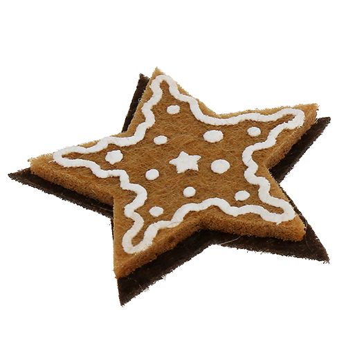 Floristik24 Estrellas de jengibre 4,5 cm para pegar 12 piezas