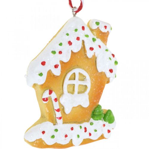 Artículo Casa crujiente decoraciones para árboles de Navidad casa de pan de jengibre Al.9cm 3 piezas