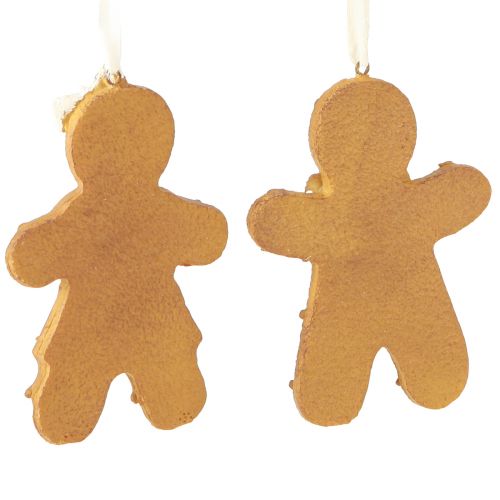 Artículo Hombre de jengibre decoración mujer de jengibre para colgar H10,5 cm 4 piezas