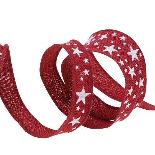 Artículo Cinta de yute con motivo estrella 15mm 15m