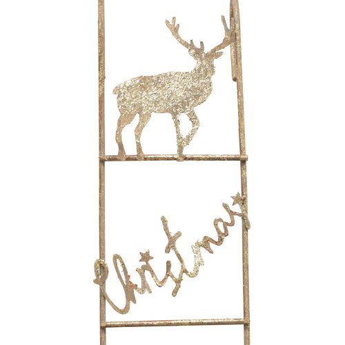 Artículo Decoración colgante Decoración navideña de ciervos dorado vintage 42,5×7×4cm